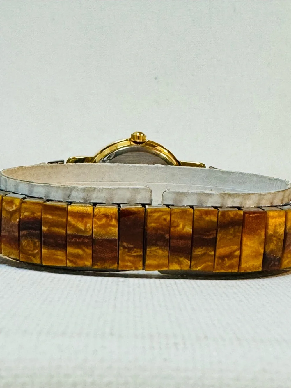 Vintage St Marin Tiger's Eye Women's Watch 6.25
